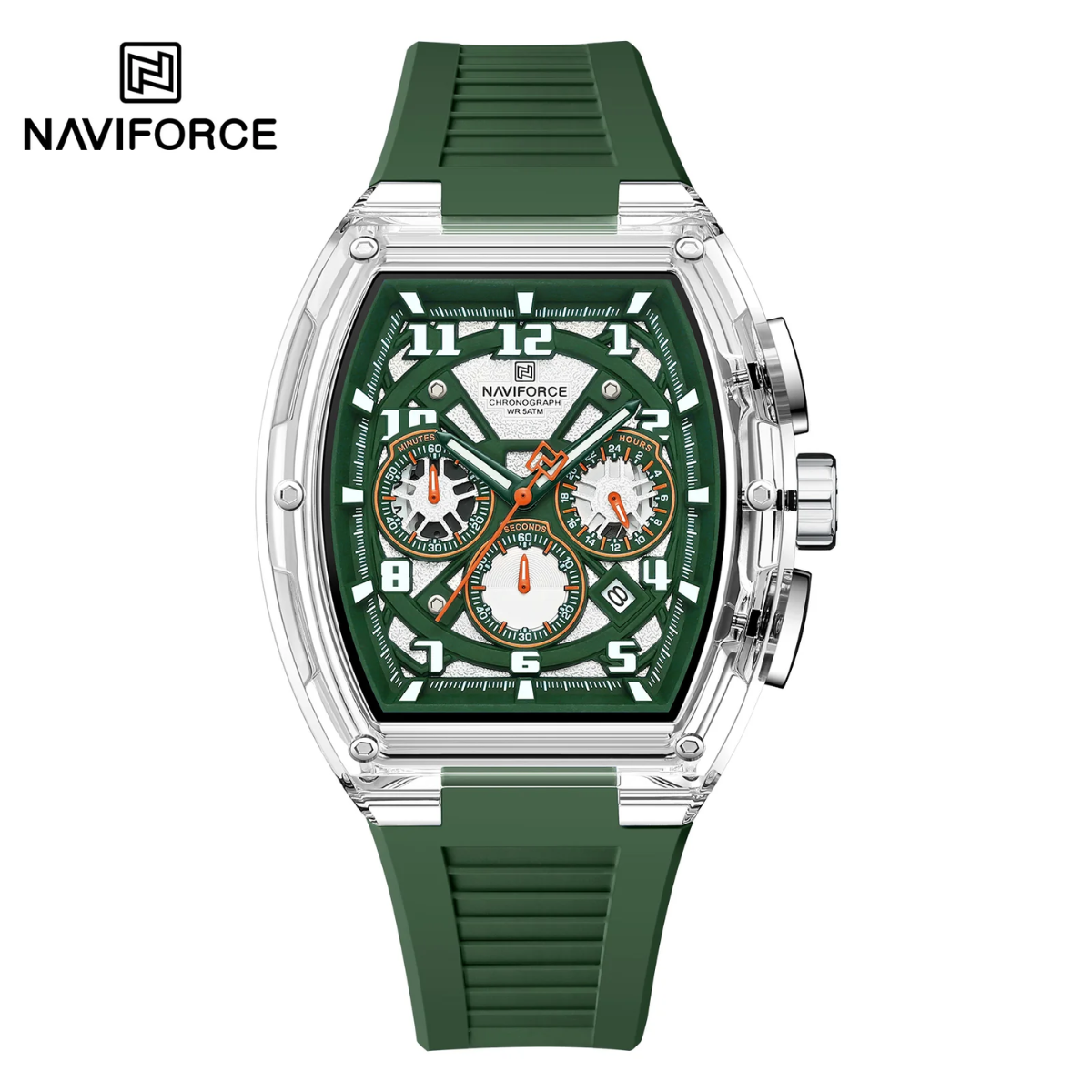 Naviforce Silicona Cronógrafo Ref NF6118