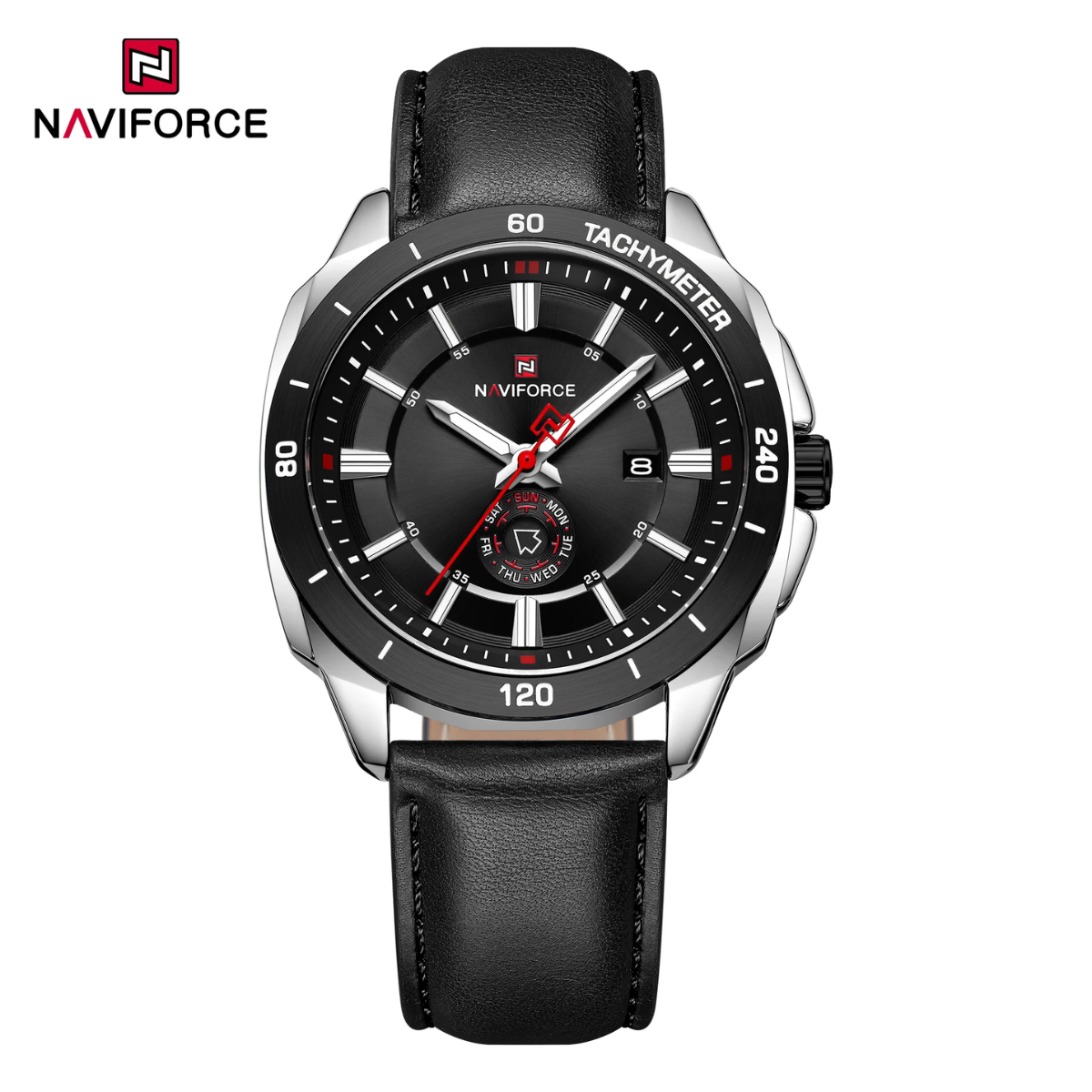 Naviforce Análogo Calendario Cuero  Ref NF9269