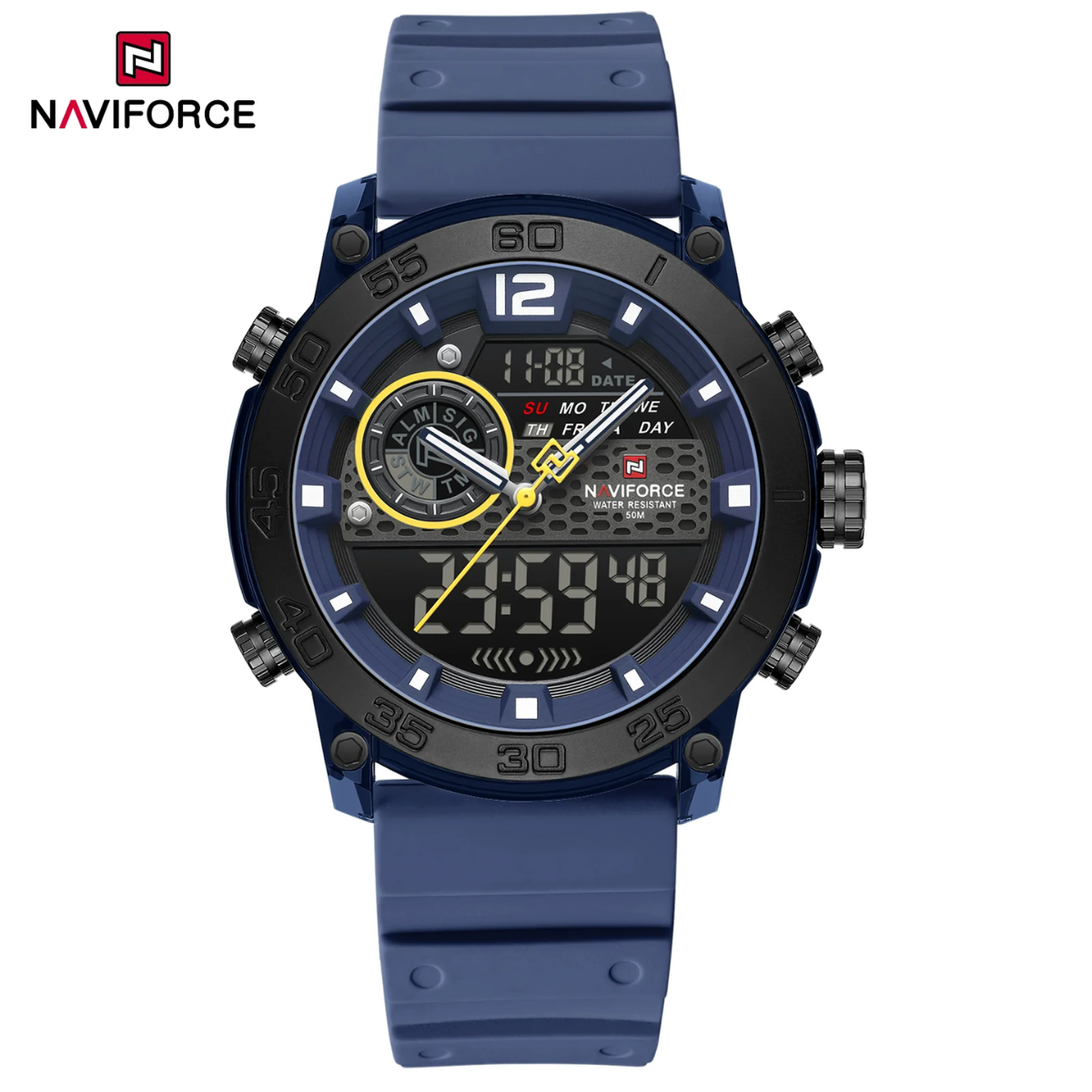 Naviforce Goma Doble Hora Hombre Ref NF6104