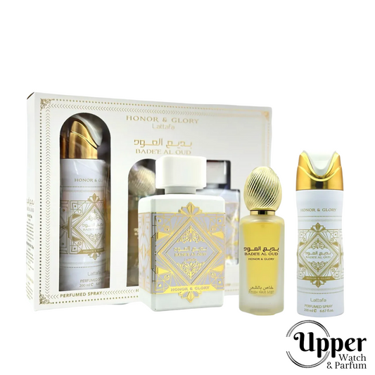 Lattafa Estuche Perfume Honor & Glory x 3