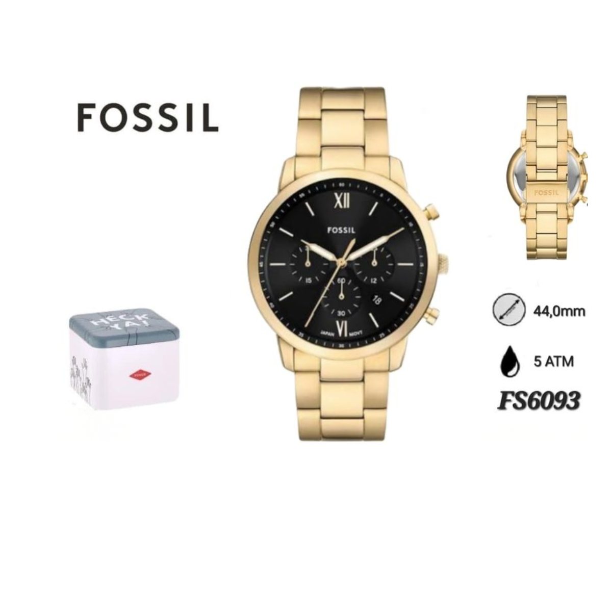 FOSSIL CRONOGRAFO  DORADO HOMBRE   REF FS6093
