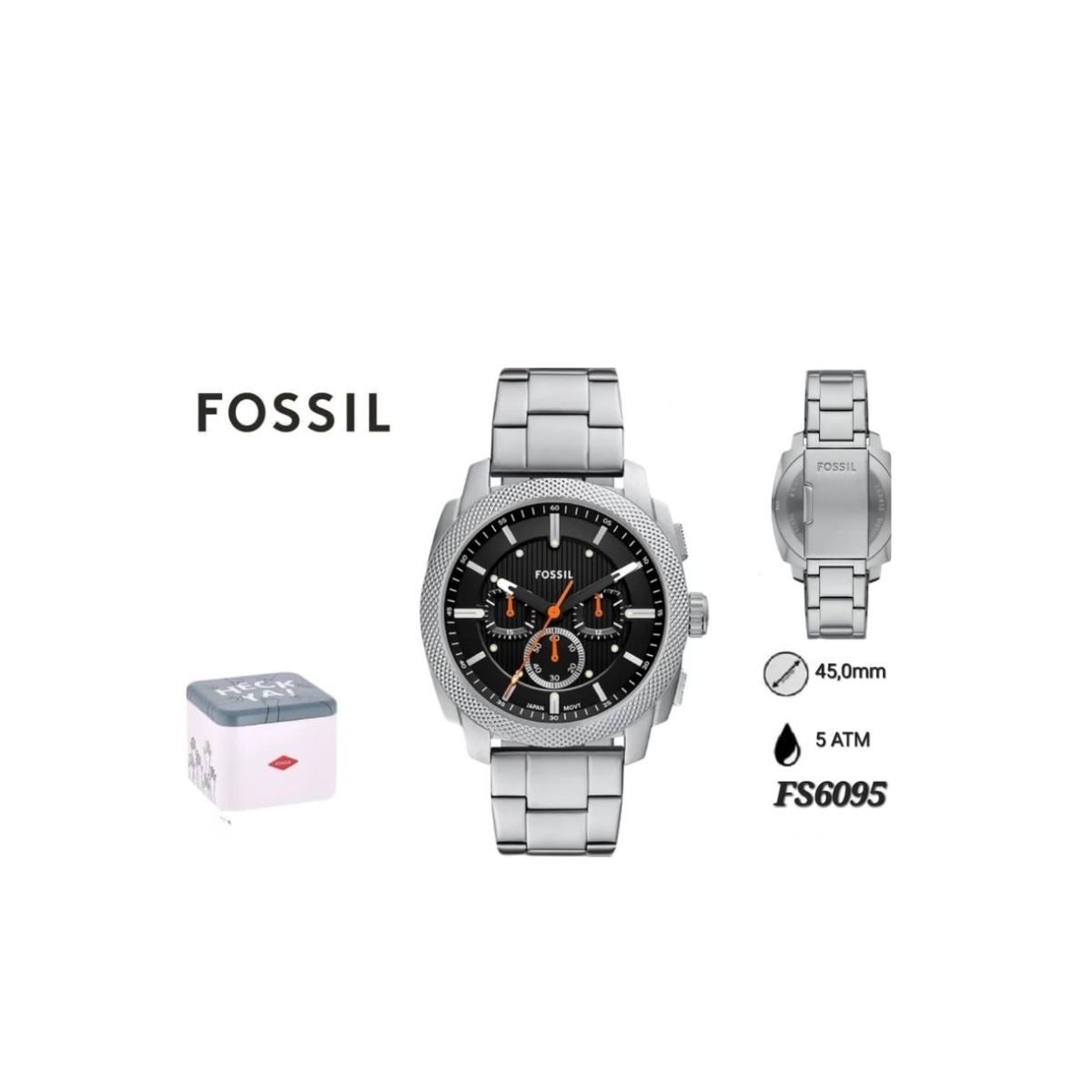 FOSSIL CRONOGRAFO PLATEADO  HOMBRE   REF FS6095