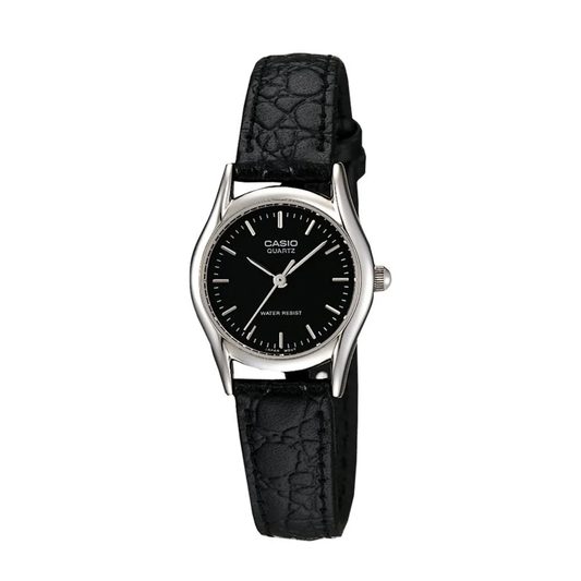 CASIO CUERO  DAMA REF: LTP-1094E-1ARDF -NEGRO
