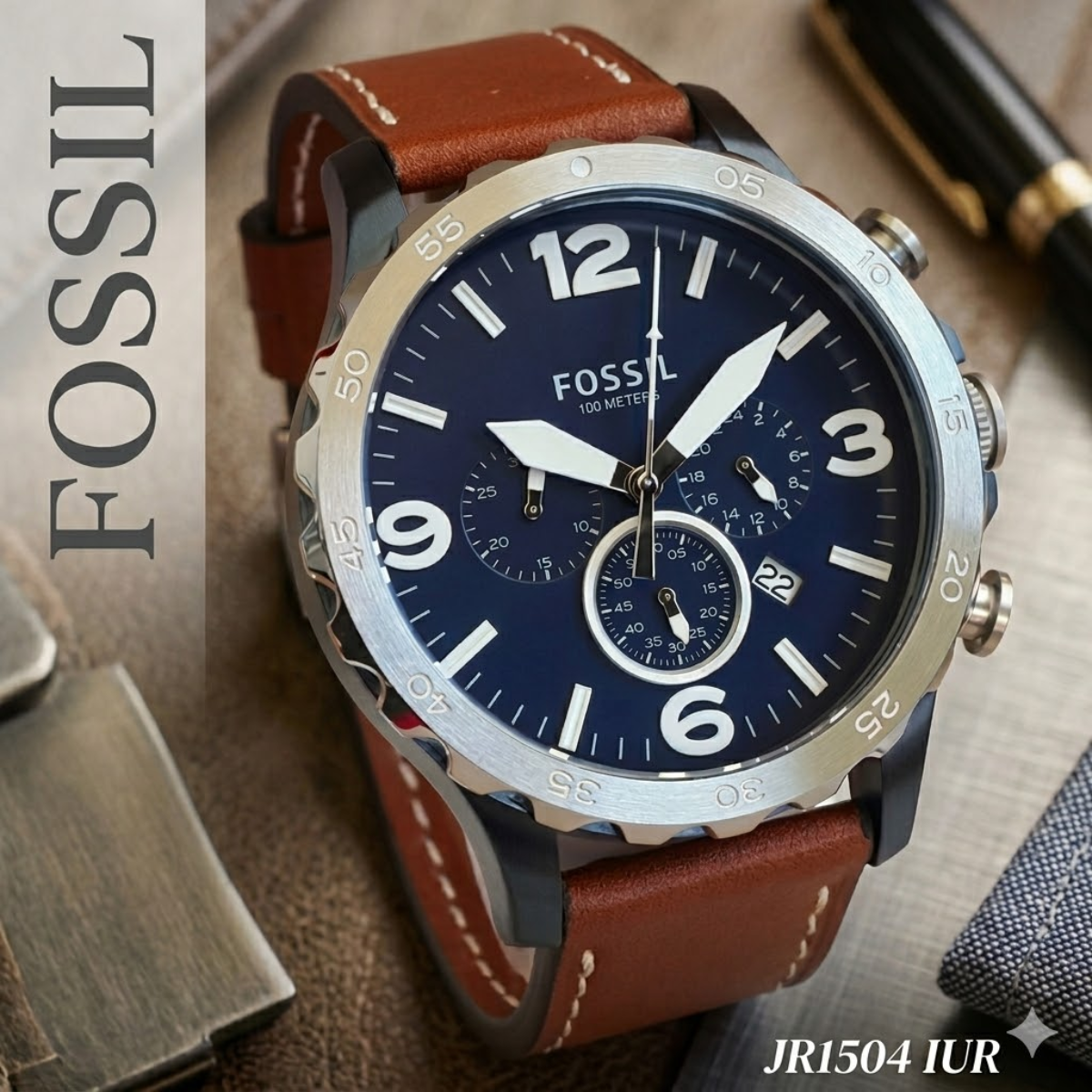 FOSSIL NATE CHRONOGRAPH HOMBRE REF JR 1504