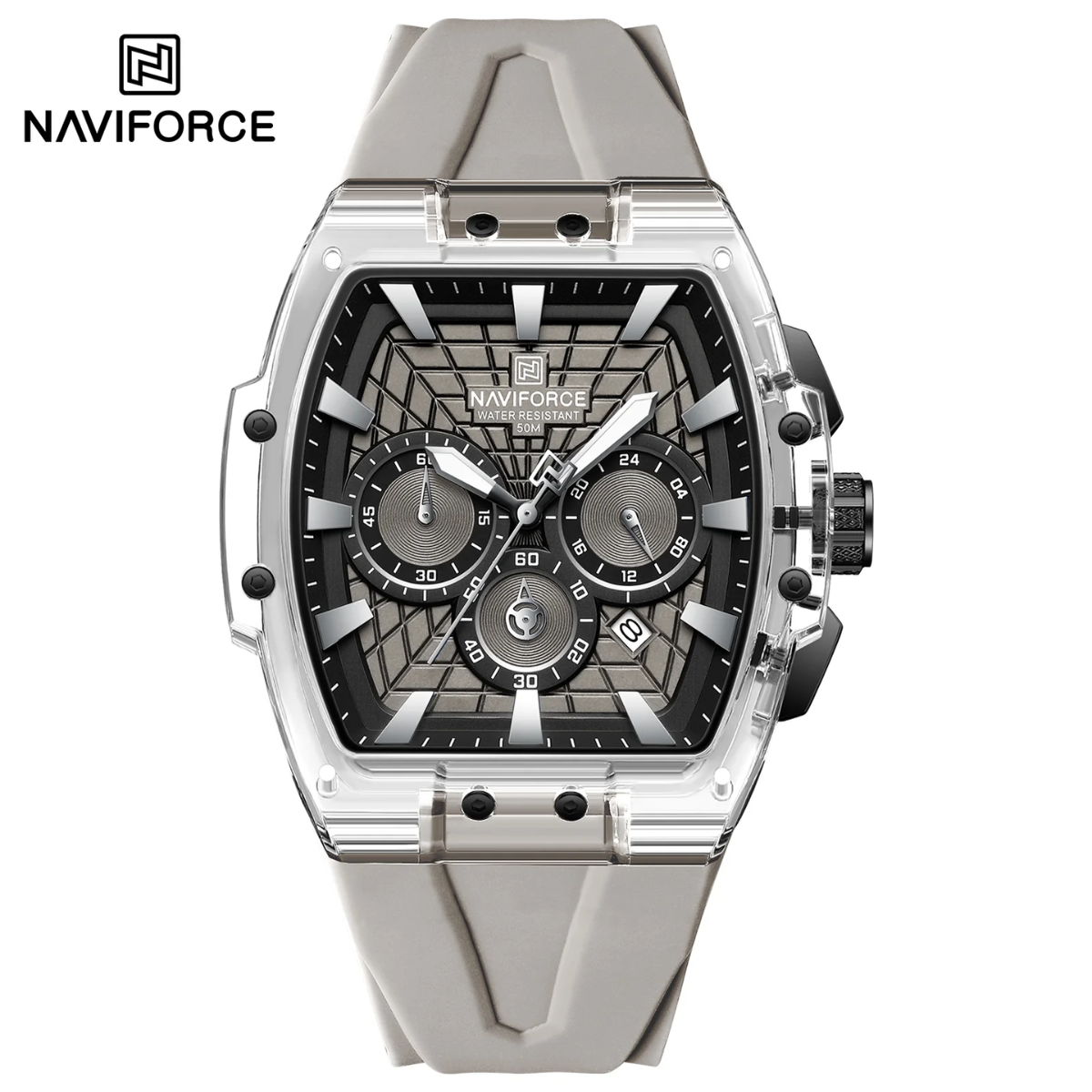 Naviforce Silicona Cronógrafo Ref NF6113