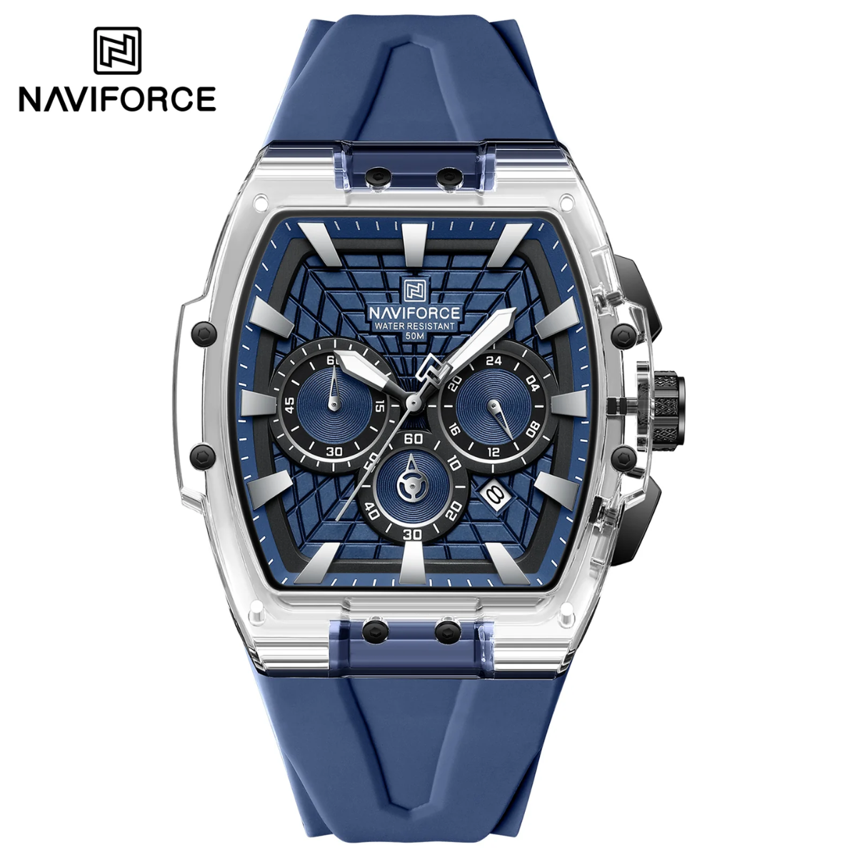 Naviforce Silicona Cronógrafo Ref NF6113