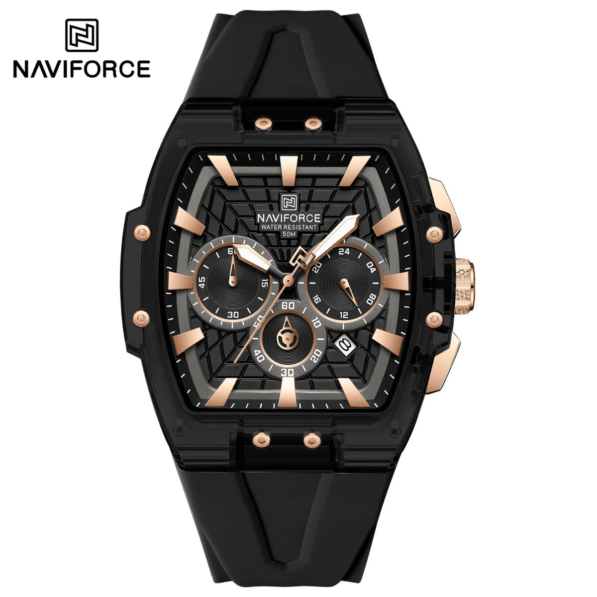 Naviforce Silicona Cronógrafo Ref NF6113