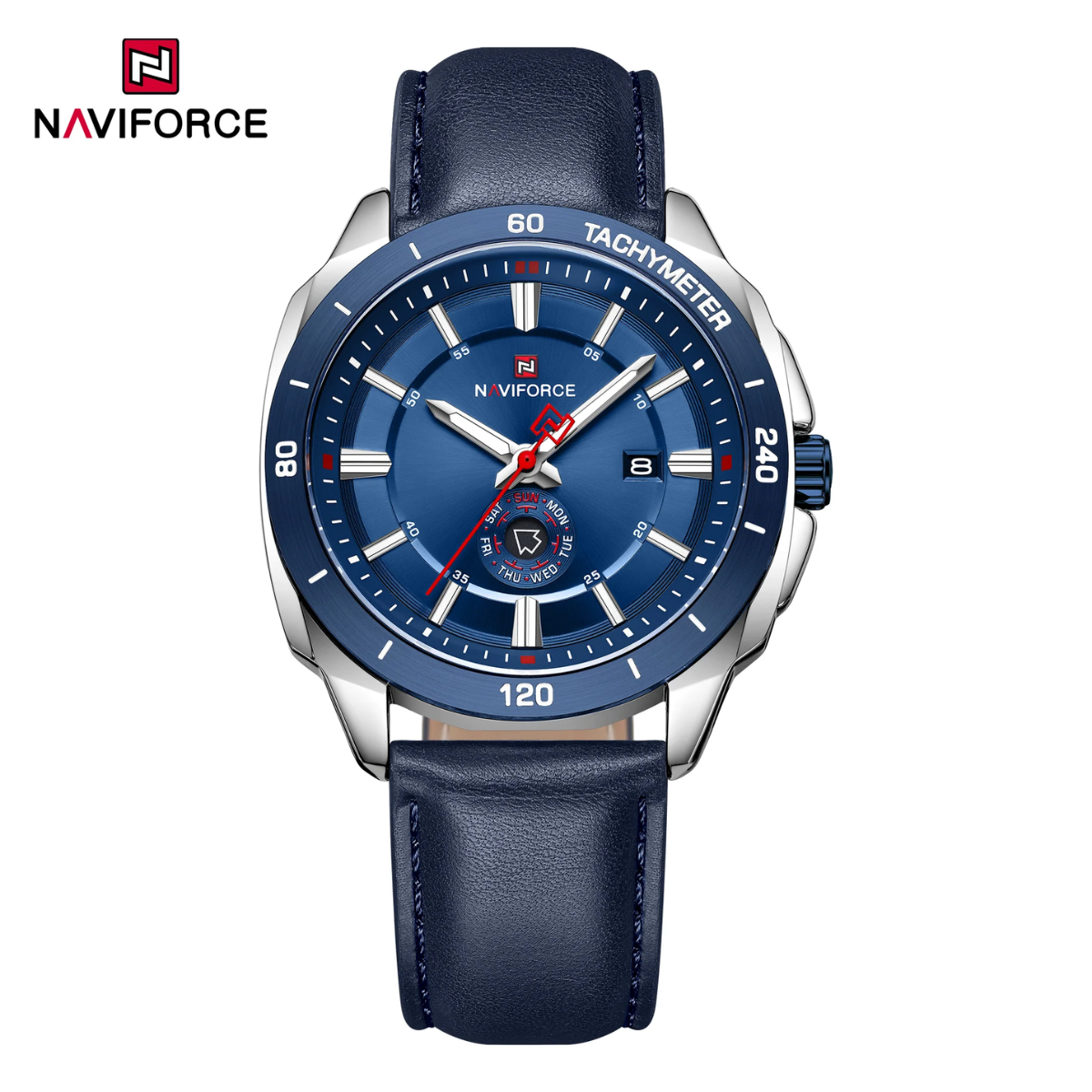 Naviforce Análogo Calendario Cuero  Ref NF9269