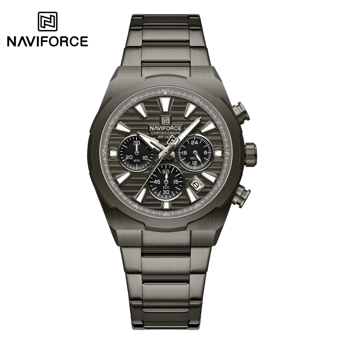 Naviforce Acero Cronógrafo Ref NF8081