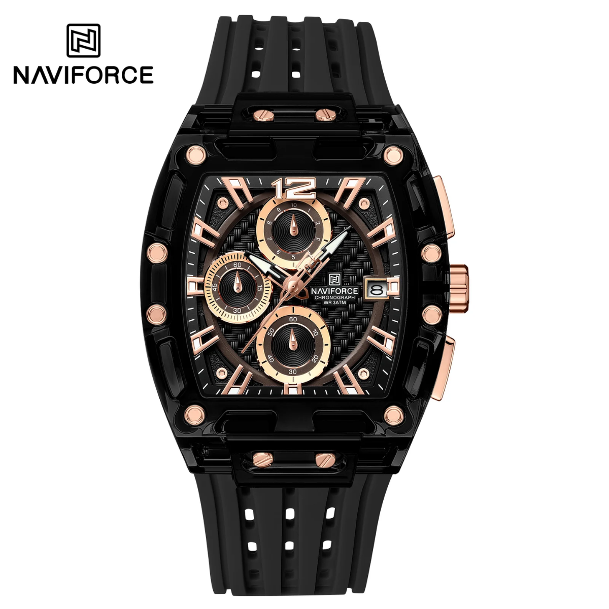 Naviforce Silicona Cronógrafo Ref NF7105