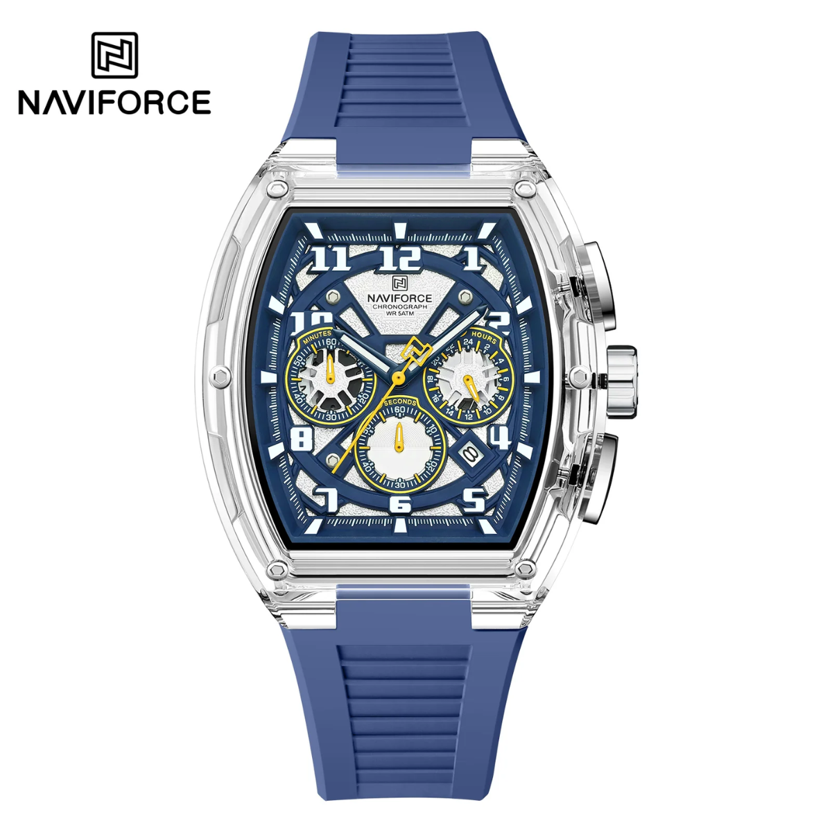 Naviforce Silicona Cronógrafo Ref NF6118