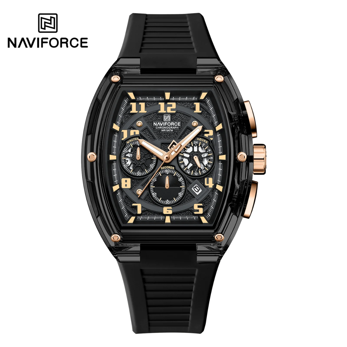 Naviforce Silicona Cronógrafo Ref NF6118