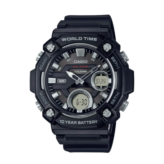 CASIO DEPORTIVO COMBINACION ANALOGICA DIGITAL  REF AEQ-120W-1AVDF