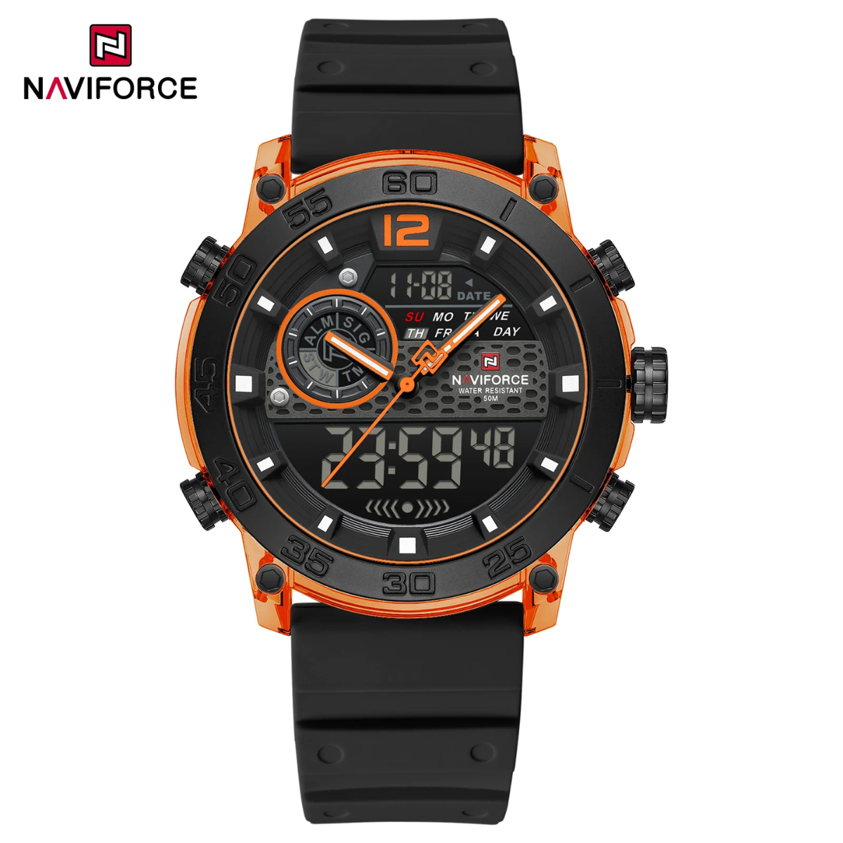 Naviforce Goma Doble Hora Hombre Ref NF6104