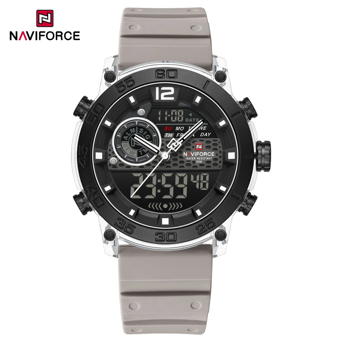 Naviforce Goma Doble Hora Hombre Ref NF6104