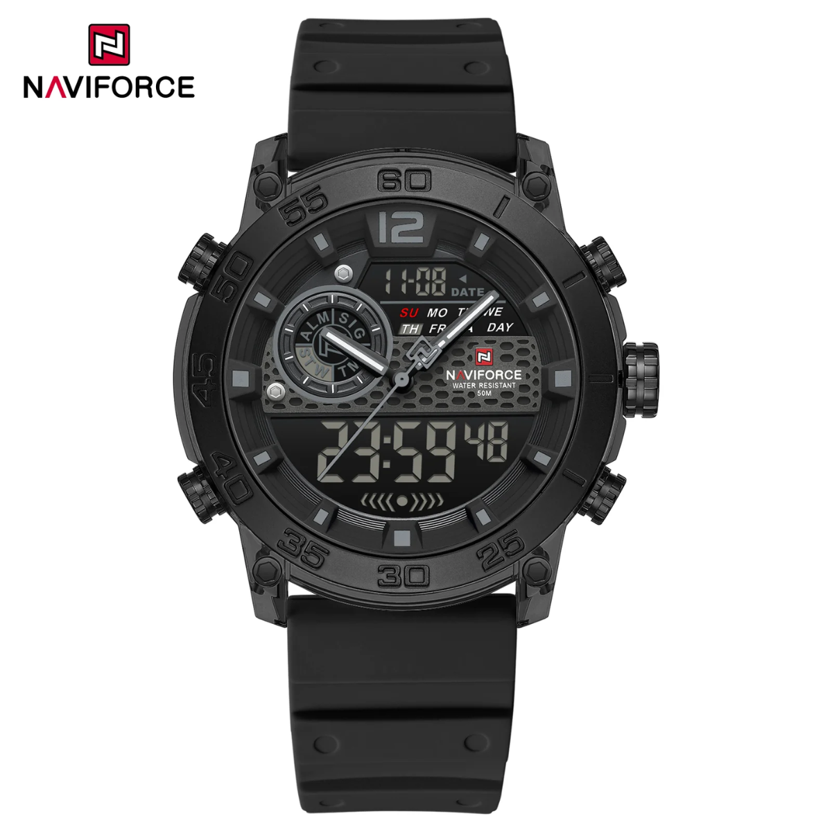 Naviforce Goma Doble Hora Hombre Ref NF6104