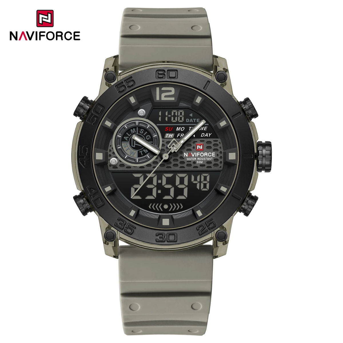 Naviforce Goma Doble Hora Hombre Ref NF6104