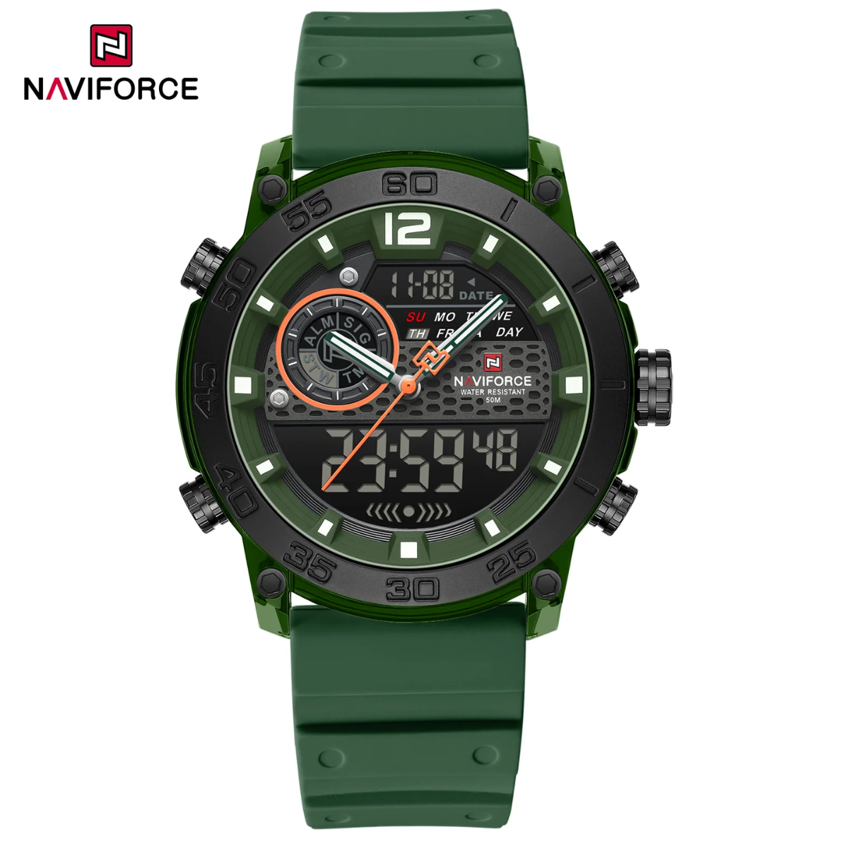 Naviforce Goma Doble Hora Hombre Ref NF6104