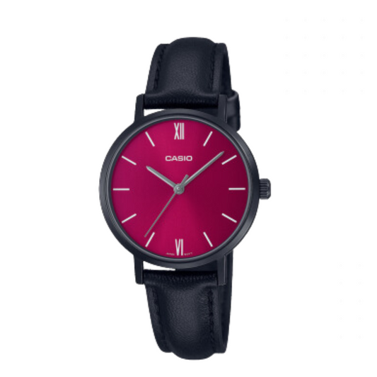 CASIO DAMA CUERO ANALOGO LTP-VT02BL-4AUDF