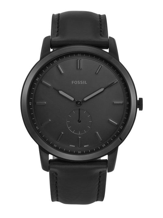 FOSSIL MINIMALIST DE  CUERO NEGRO  REF 5447