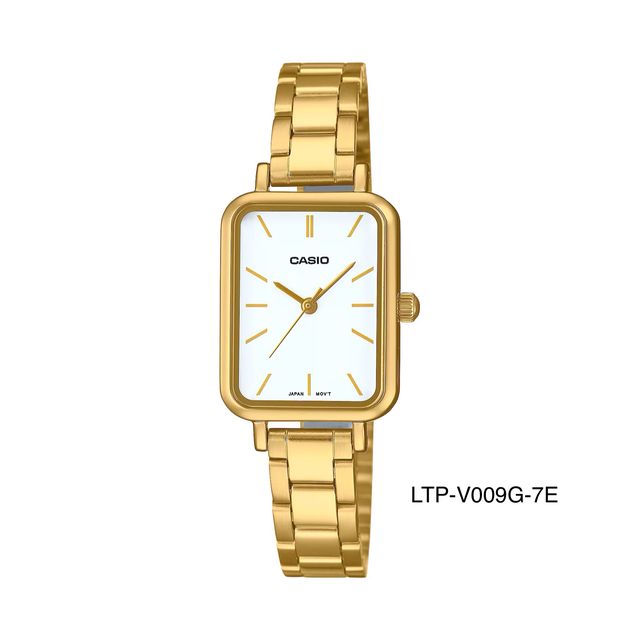 CASIO ACERO PLATEADO  CUADRADO DAMA  REF: LTP-V009D-1EUDF